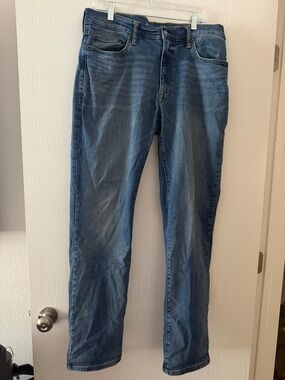 Arizona Mens Size 34x34 Blue Athletic Taper Denim Jeans